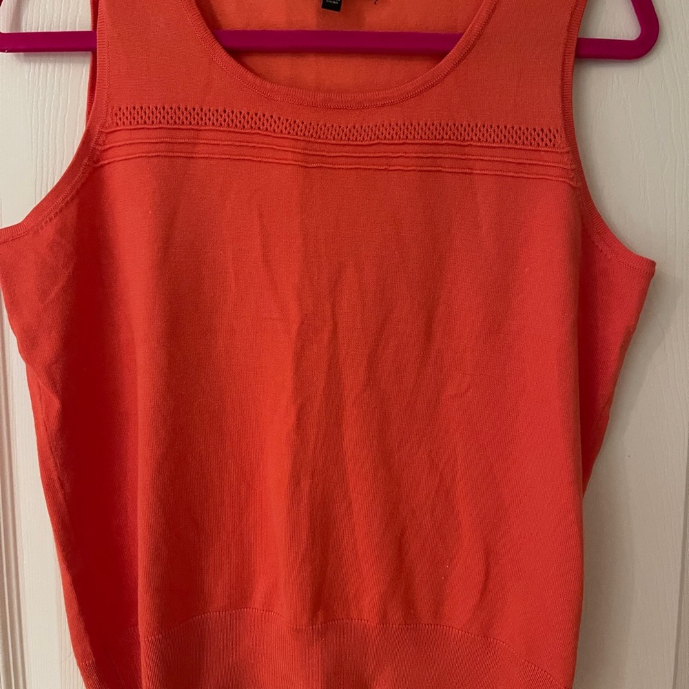 Cable & Gauge Vibrant Orange Tank Top